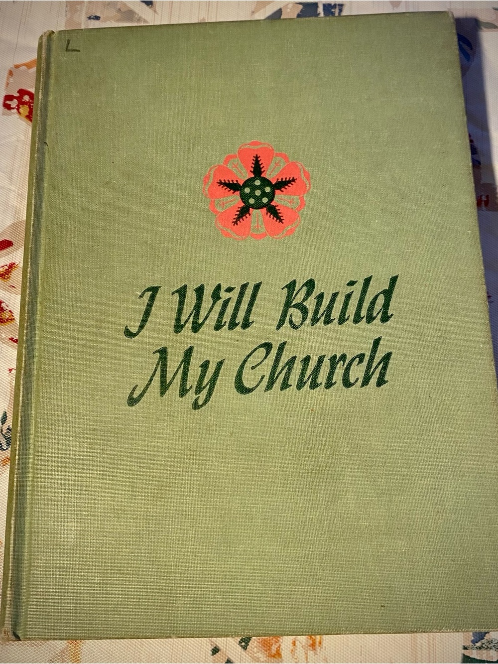 Vintage I Will Build My Church by Amy Lillie — Hardcover - Beautiful Decor Piece